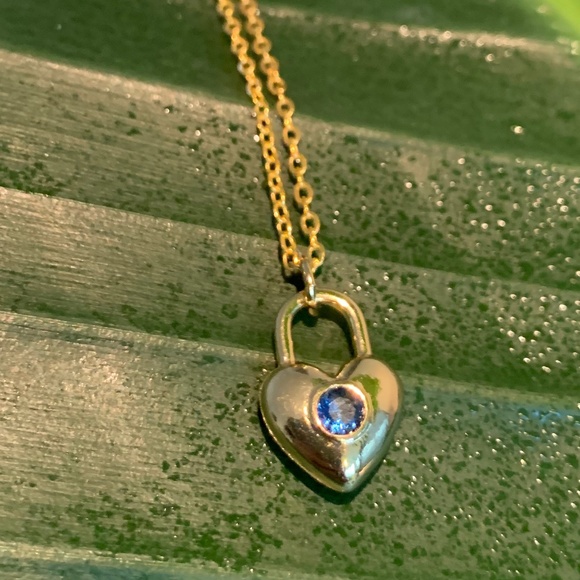Jewels By Jas Jewelry - *SOLD*Blue Heart Lock Necklace